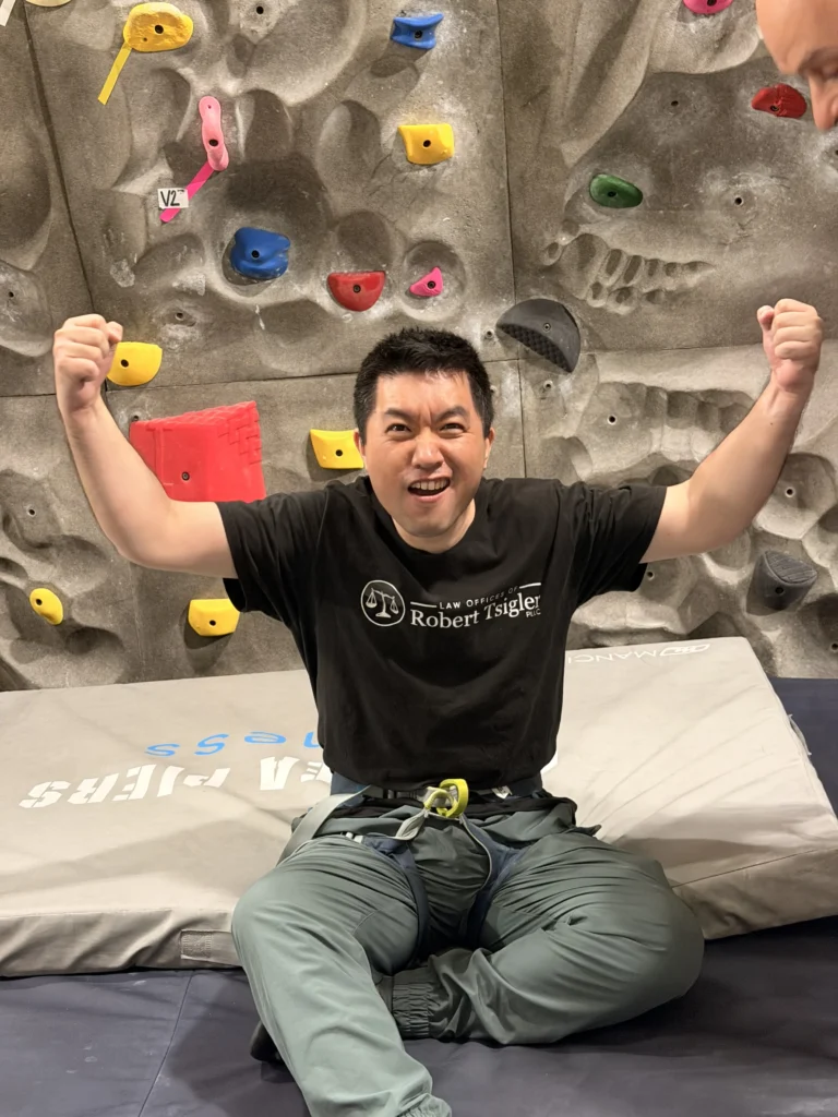 When The Law Offices Of Robert Tsigler, Pllc Team Hit The Wall And Kept On Climbing 2 Rock-Climbing1