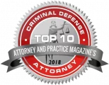 top 10 criminal defense attorney badge from Attorney and Practice magazine | Law Offices of Robert Tsigler | NYC Federal Defense Lawyer