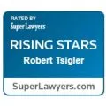 Rising Stars badge for Robert Tsigler fro, Superlawyers.com | Law Offices of Robert Tsigler | NYC Federal Defense Lawyer