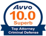 AVVO 10.0 superb badge Top attorney for criminal defense | Law Offices of Robert Tsigler | NYC Federal Defense Lawyer